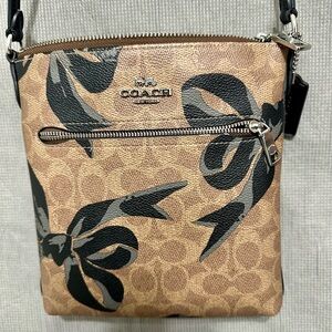 Coach Black and Tan Crossbody Bag